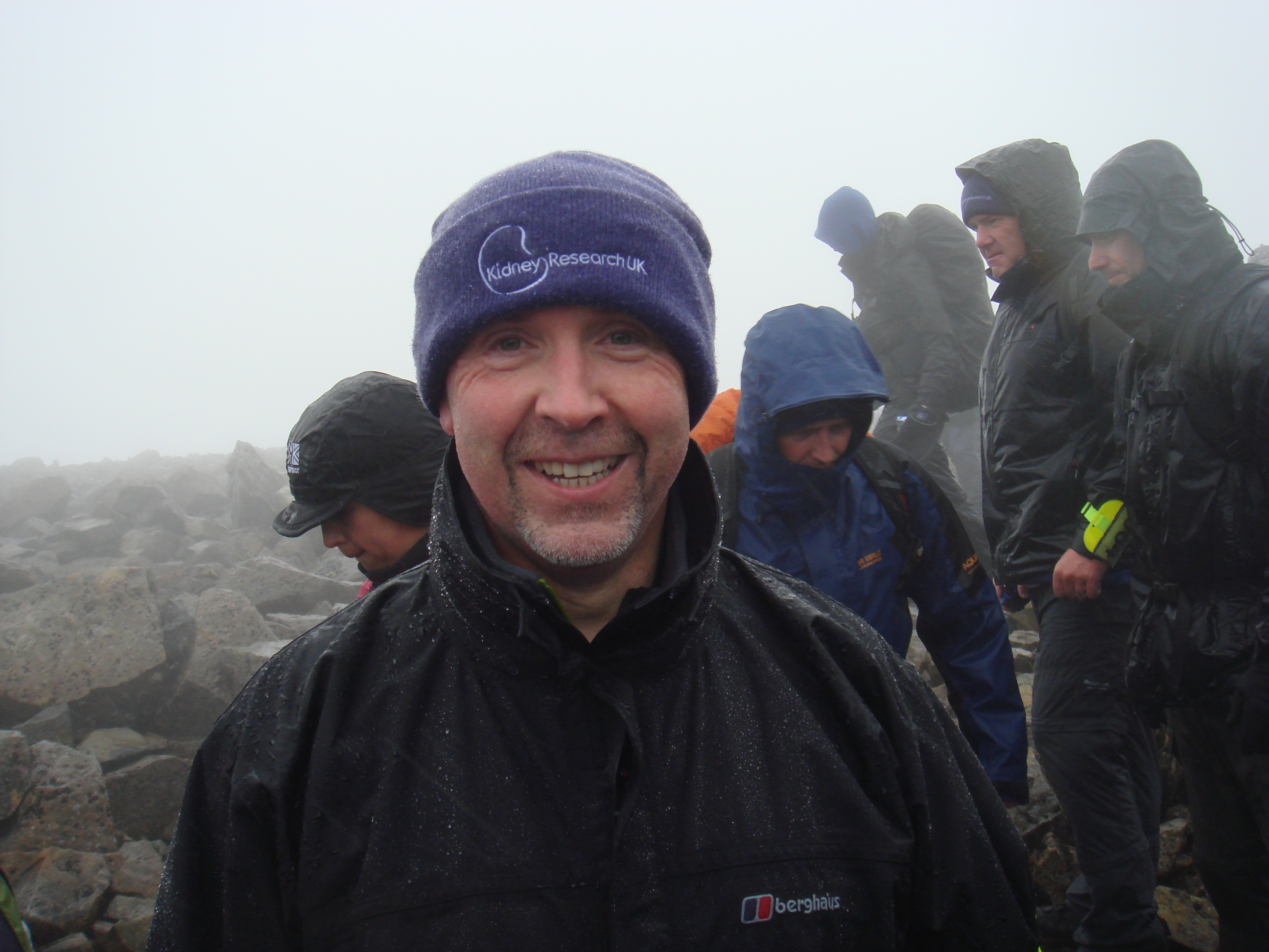 Tom Sheehy looks delighted to have made it to the top