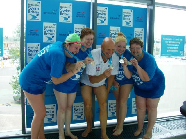 Newport Swim Britain Team with Duncan Goodhew
